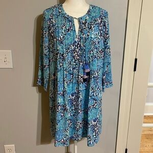 NWT Lilly Pulitzer Marilina tunic dress in light aqua spritz size S